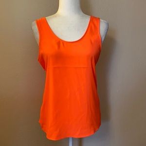 ❌SOLD❌ Express Neon Coral Tank with Crisscross Back